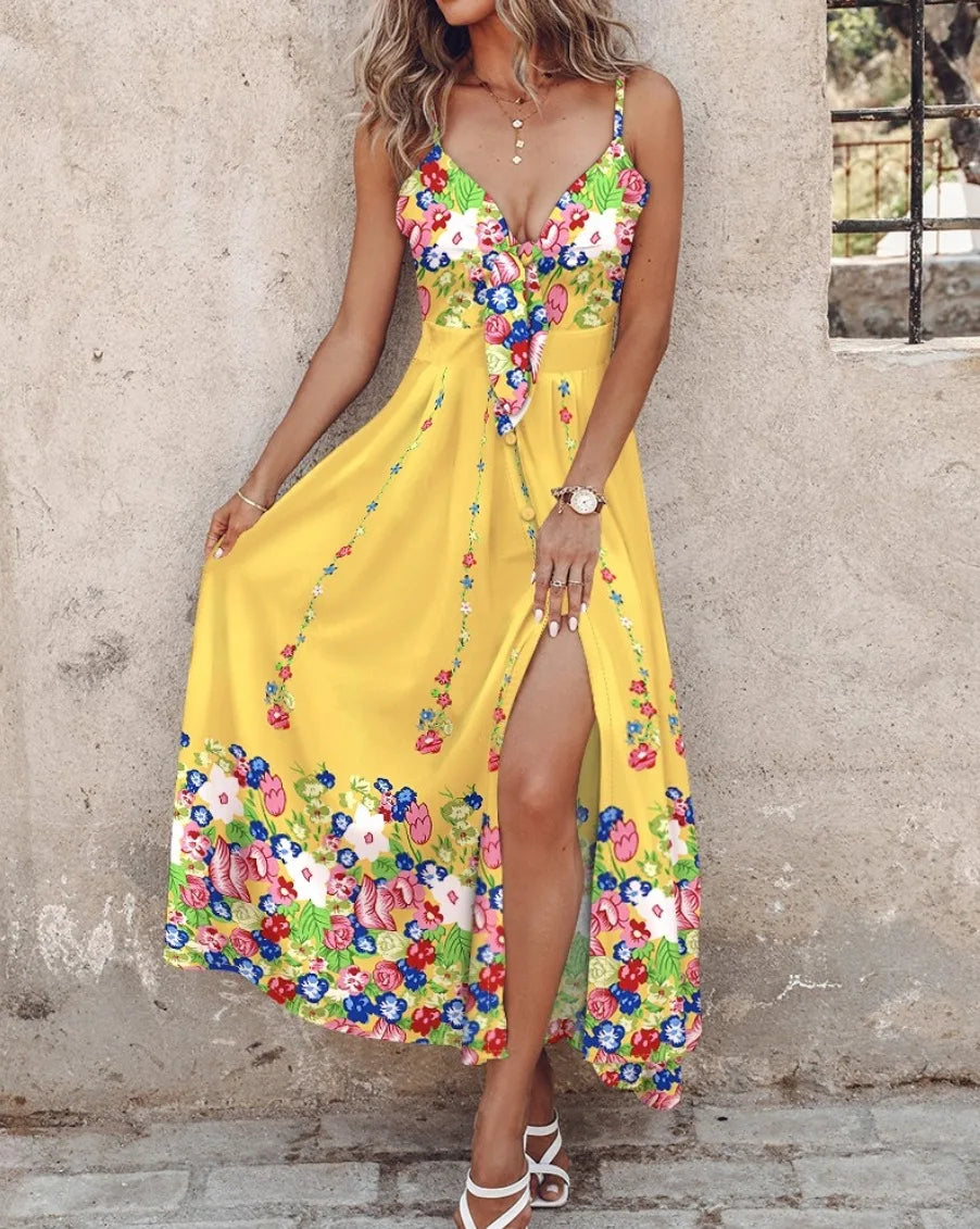 Hawaiian Maxi Dress